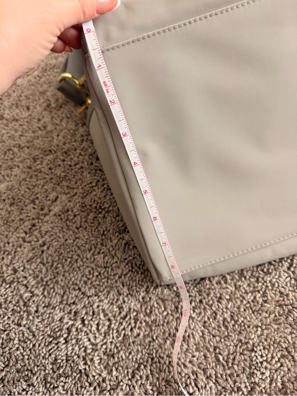 Large Gray travel bag | attaches to luggage bag | Carry on size - Picture 9 of 10